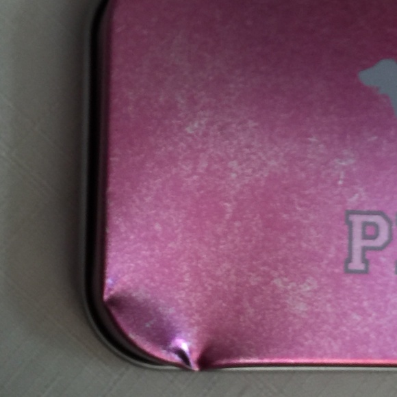 PINK Dog Tag Necklace Victoria's Secret Bling Hard to Find RARE - Picture 3 of 9